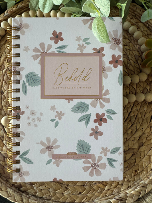 Behold Bible Journal – Cuaderno de Estudio Bíblico (Interior en Inglés)