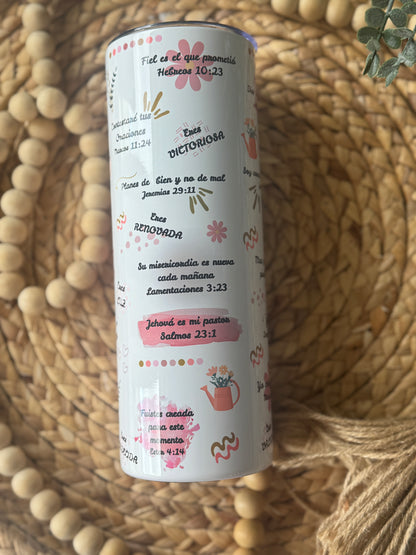 Princesa de Dios con Nombre- Custom Name- Tumbler 20oz