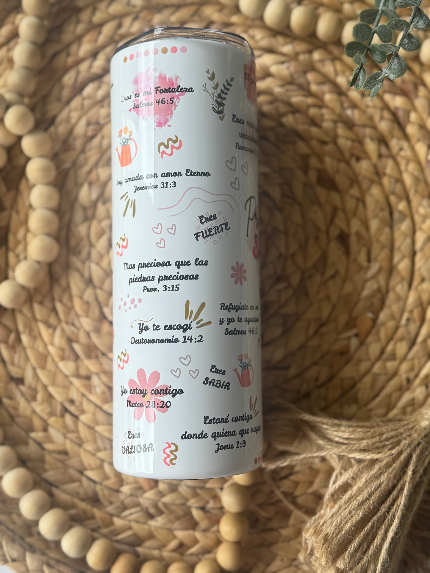 Princesa de Dios con Nombre- Custom Name- Tumbler 20oz